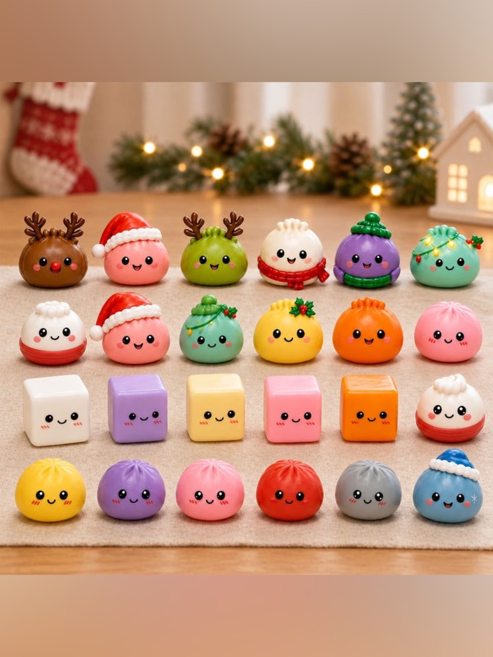 Twenty Four Days Of Squishy - Dumpling Advent Calendar - NIB - Picture 2 of 4